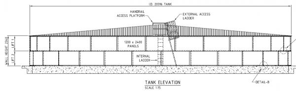 Round Steel Panel Tank 28.2